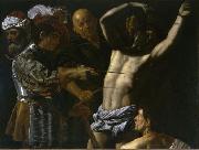 CECCO DEL CARAVAGGIO Martyrdom of Saint Sebastian. oil painting artist